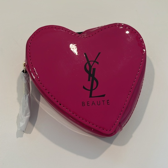 YSL Yves Saint Laurent Beauté Pink Patent Heart Lipstick Holder - Picture 2 of 9